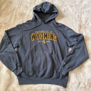 Champion Dark Gray University of Wyoming Hoodie